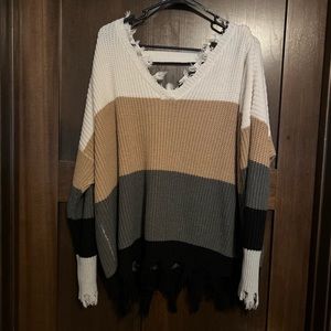 Women’s Distressed Sweater
